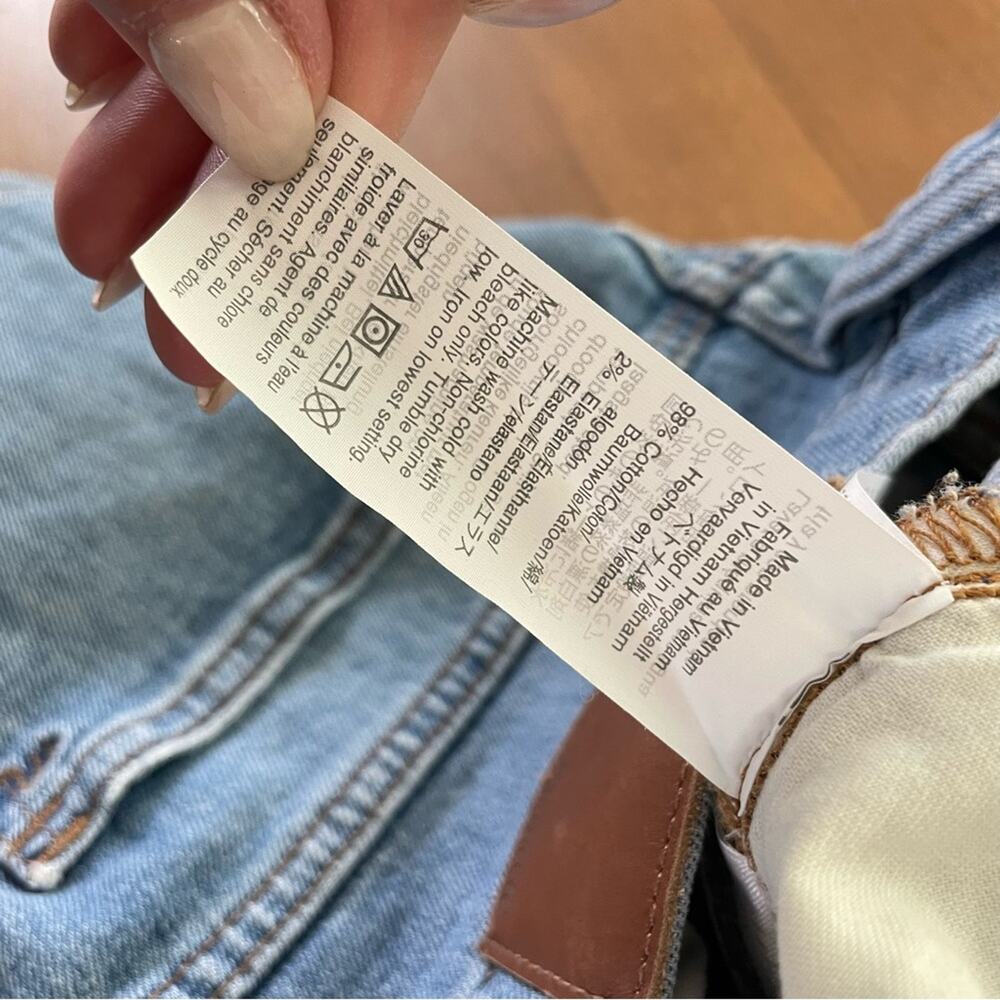 Madewell | Women’s The High-Rise Slim Crop Boyjean Elkhart Wash Distressed Light - Picture 10 of 11